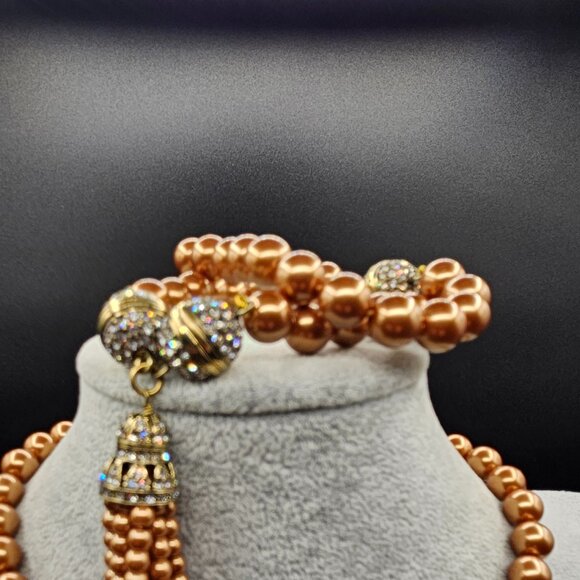 Heidi Daus Magnetic Gold Pearl Jewelry Set - Picture 15 of 16